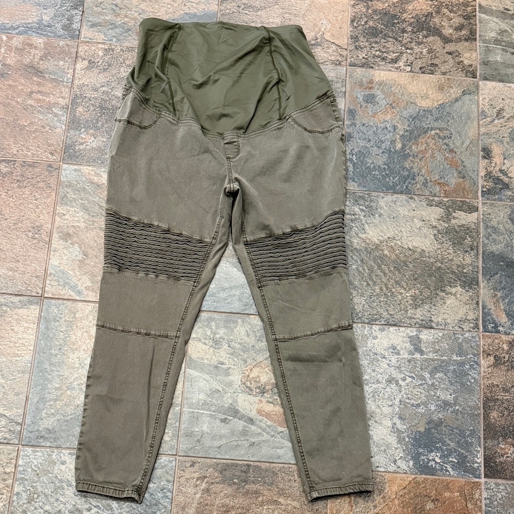 Isabel Maternity by Ingrid & Isabel Khaki Straight Leg Pants